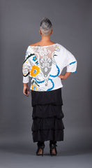 White Embroidered Top