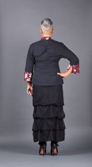 Black and Maroon Top