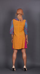 Yellow Tunic with Nuno Felting
